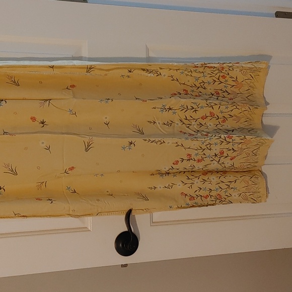 Vintage Floral Yellow Sundress Dress *Flawed Cardigan* Y2K (See Measurements) 90 - Picture 3 of 12